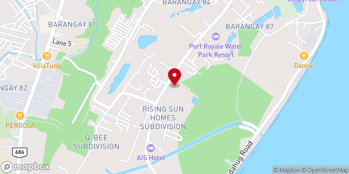 Map showing location of St. Roch The Healer Parish Church