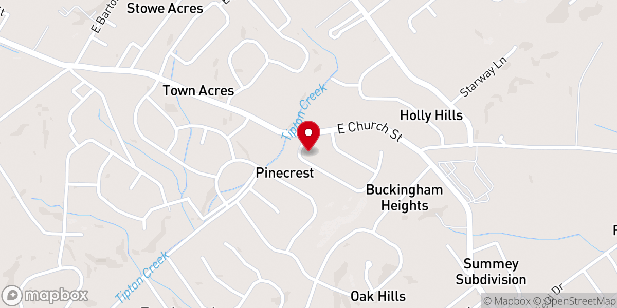Map showing location of Resting Place