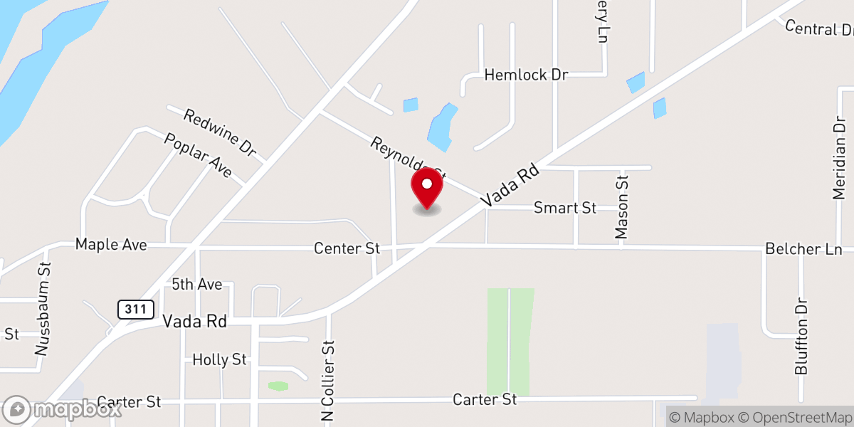 Map showing location of Morningside Baptist Church