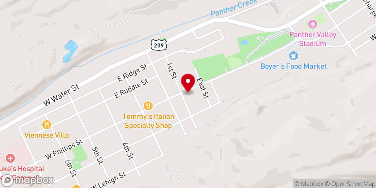 Map showing location of St. Mary Orthodox Church