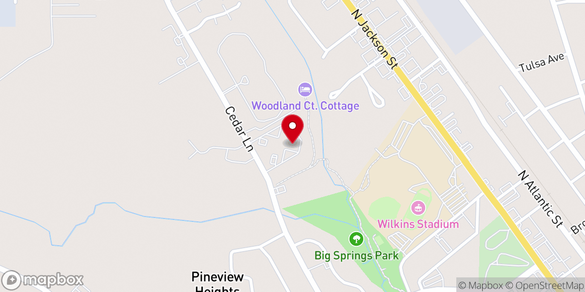 Map showing location of Wilson Avenue Church of Christ