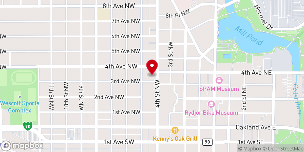 Map showing location of St Augustine Church