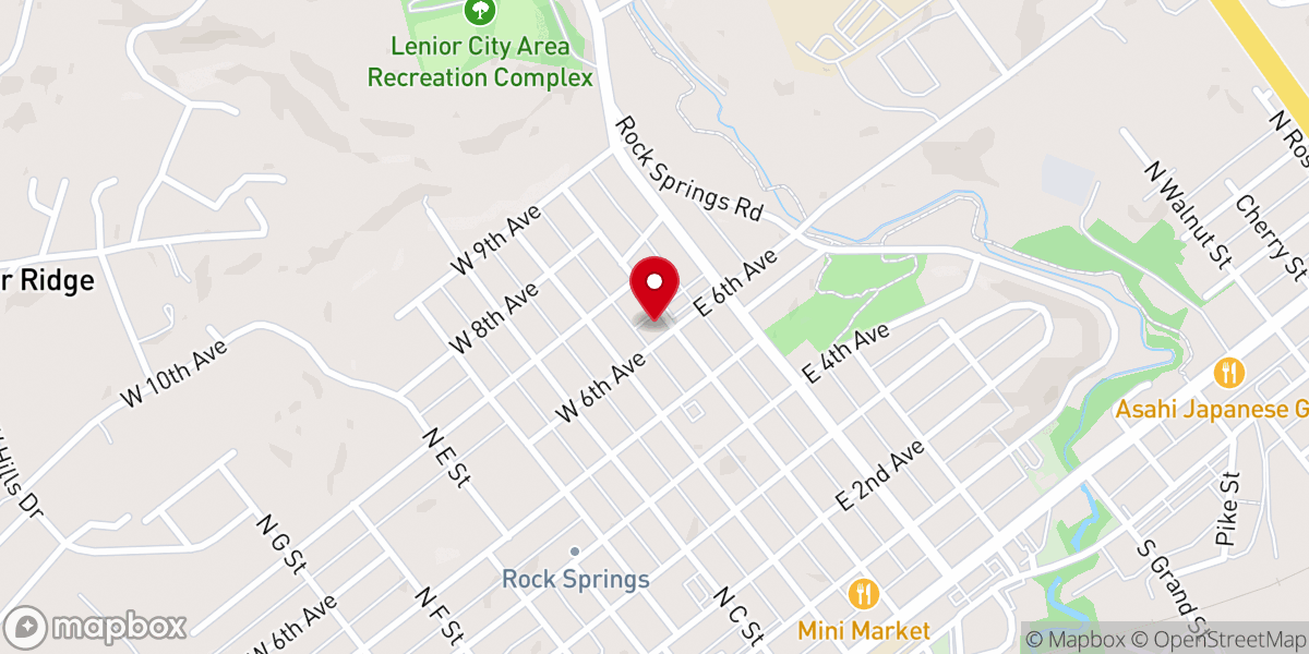 Map showing location of Sixth Avenue Church of God