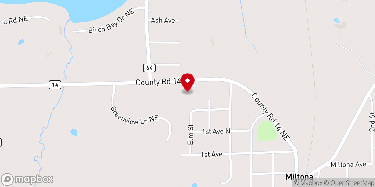 Map showing location of Faith Lutheran Church