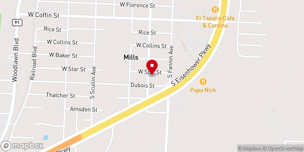 Map showing location of Barnabas Center