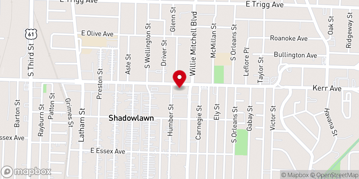 Map showing location of Christ Communion Church of God in Christ
