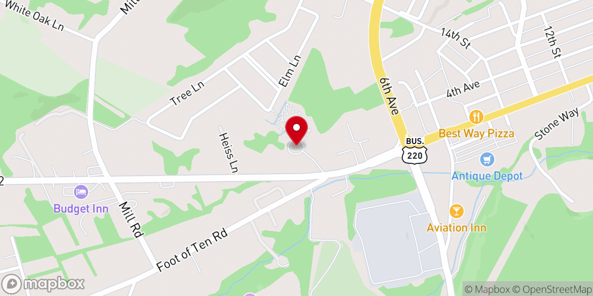 Map showing location of St. Catherine of Siena Catholic Church