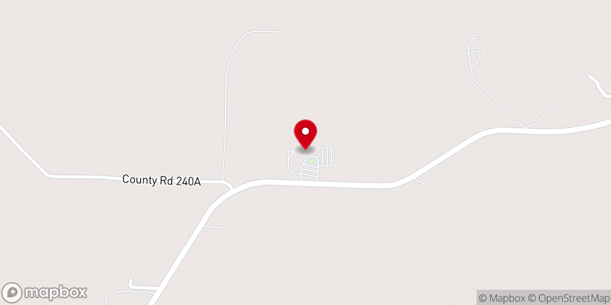 Map showing location of New Harmony Church