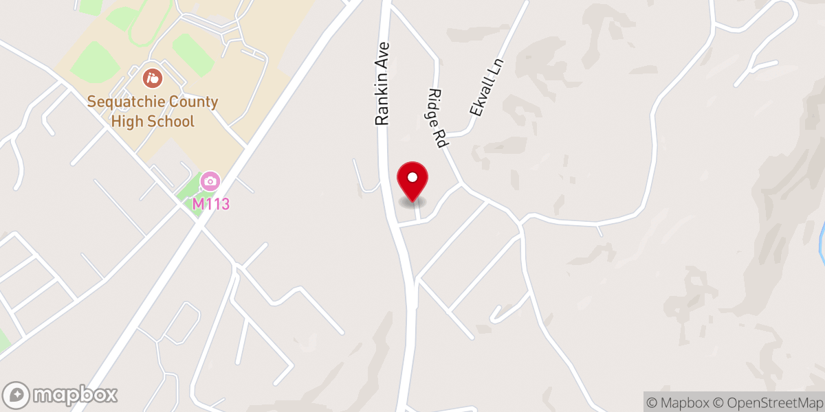 Map showing location of Dunlap Seventh-day Adventist Church