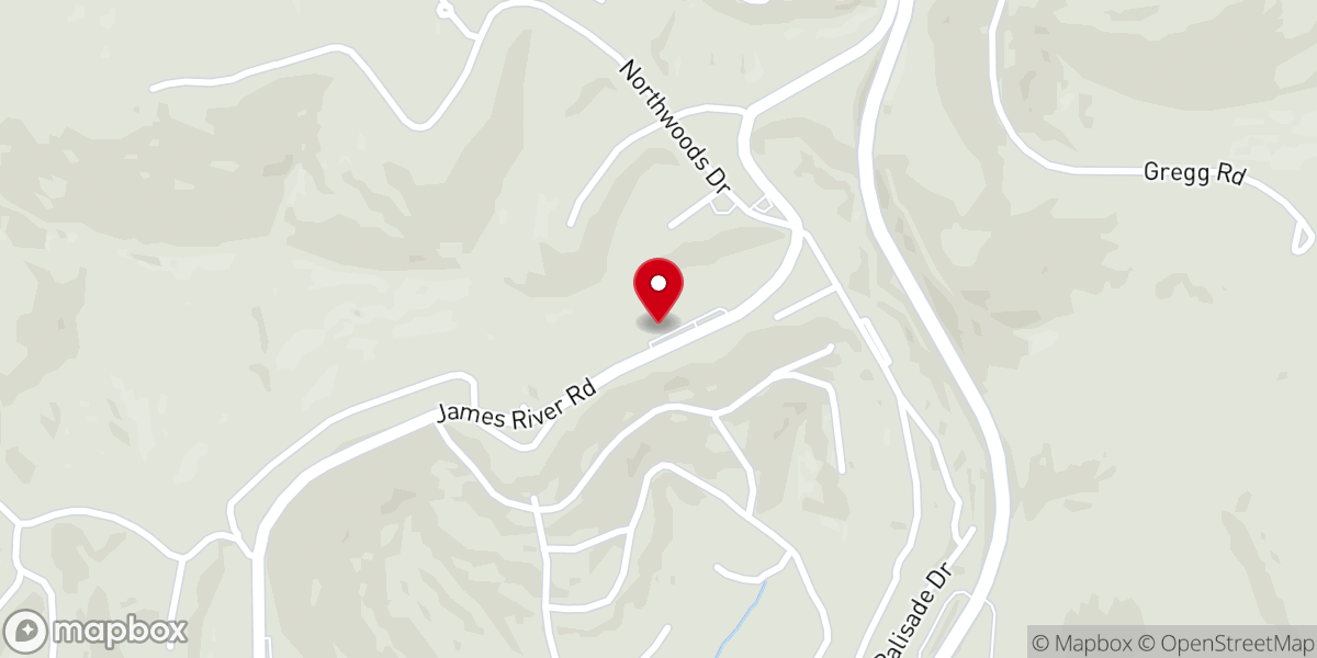 Map showing location of St Andrew Presbyterian Church