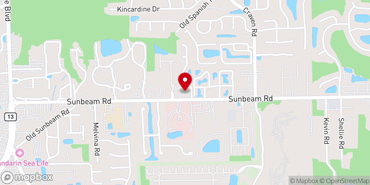 Map showing location of Interfaith Council of Jacksonville Inc
