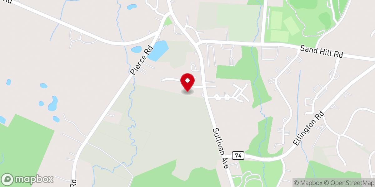 Map showing location of Temple Beth Hillel