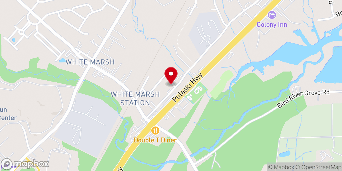Map showing location of Cowenton United Methodist Church