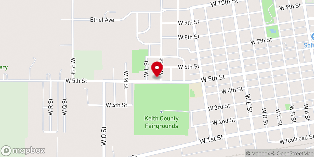 Map showing location of Church of Christ