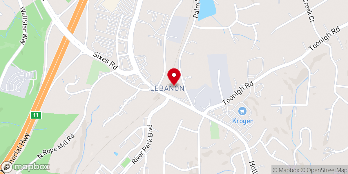 Map showing location of Toonigh Church of God