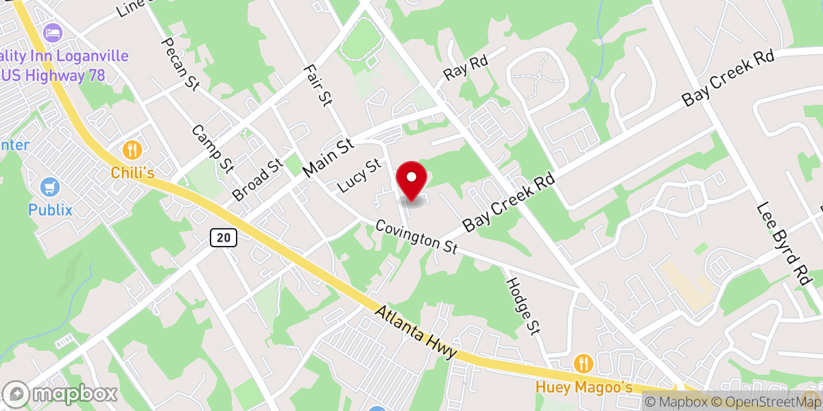 Map showing location of Loganville Seventh-day Adventist Church