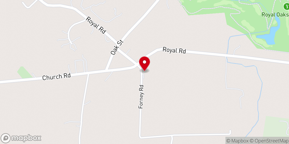 Map showing location of Gingrich's Mennonite Church