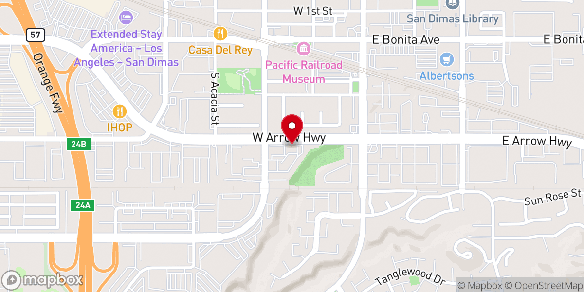 Map showing location of Victory Outreach International
