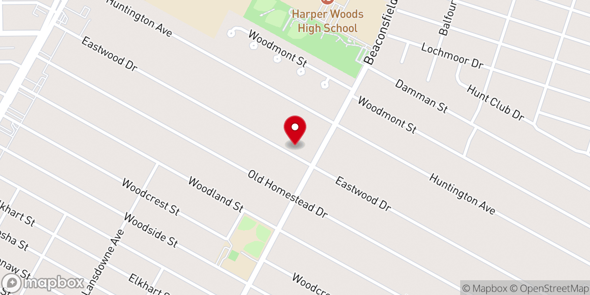 Map showing location of Living Rock Church