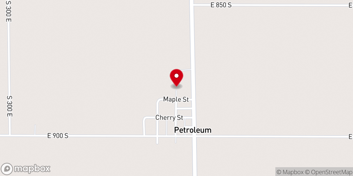 Map showing location of Petroleum Community Church