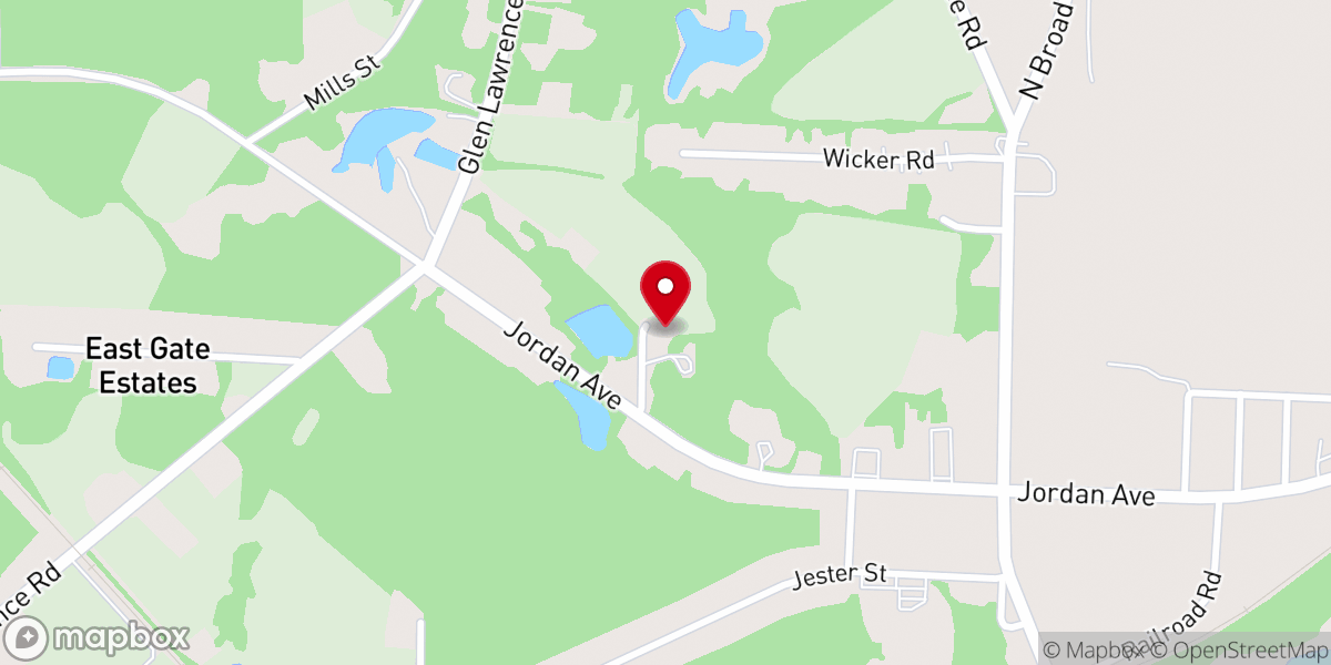 Map showing location of St. Mathis Baptist church
