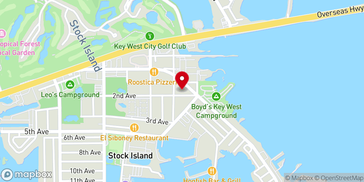Map showing location of The Southernmost Baptist Church