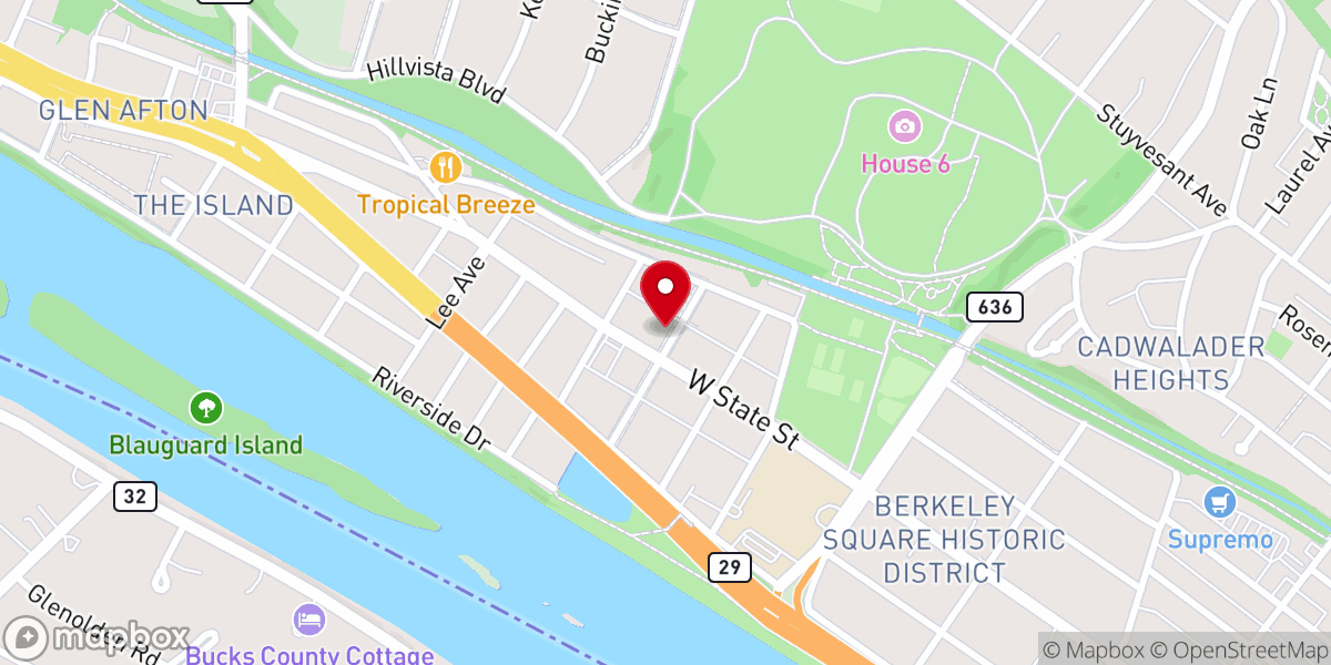 Map showing location of Westside Church