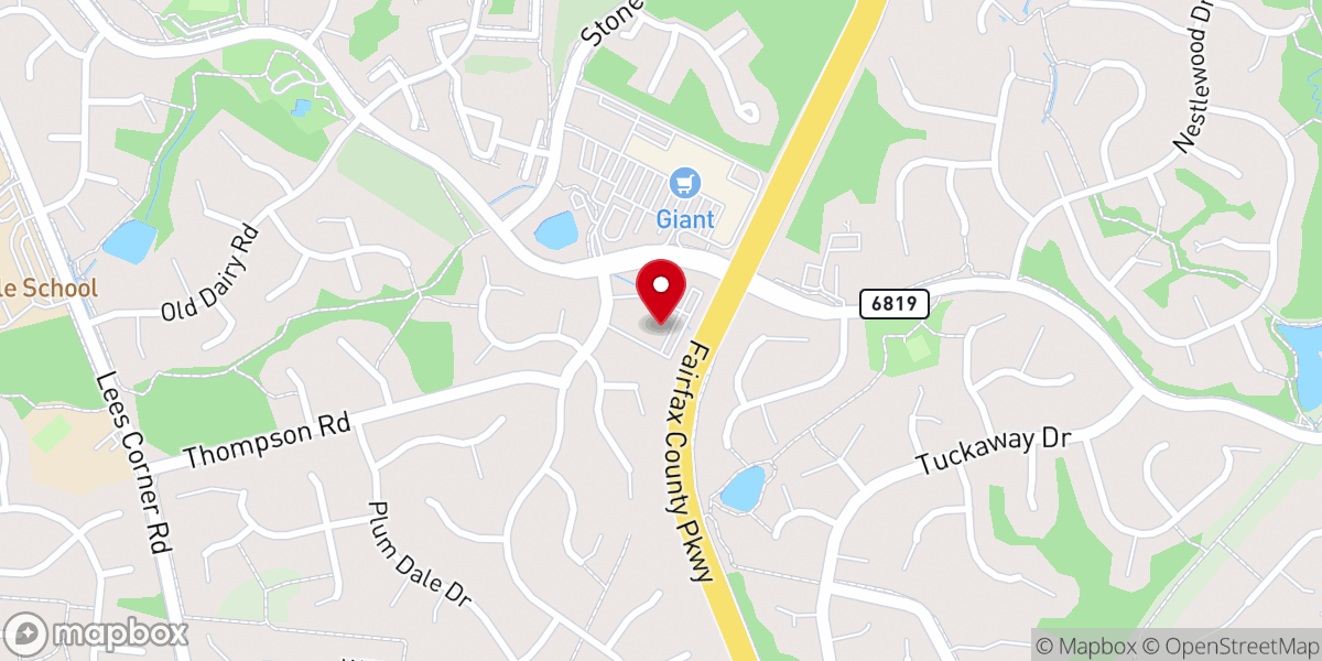 Map showing location of Epiphany Episcopal Church