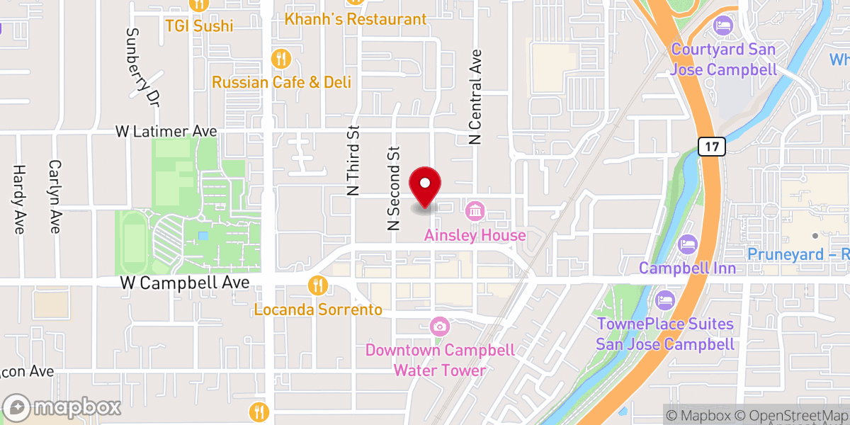 Map showing location of Saint Mary's Assyrian Chaldean Church