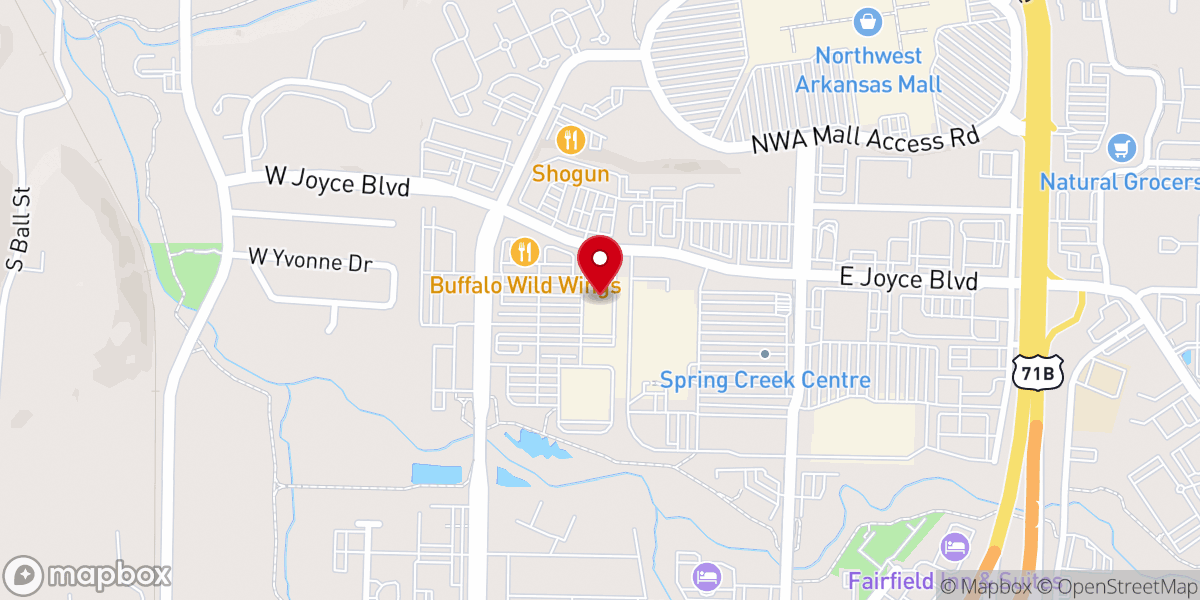 Map showing location of Hope City Church Arkansas