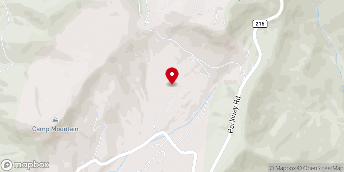 Map showing location of Pinhook Valley Memorial Baptist Church