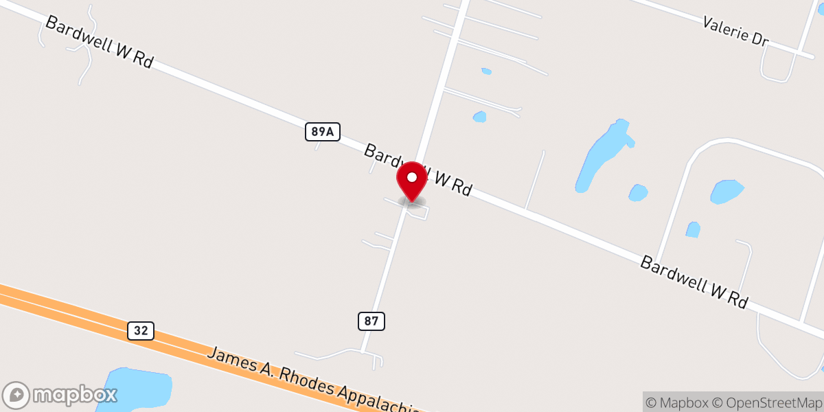 Map showing location of The Bridge Ministries Inc