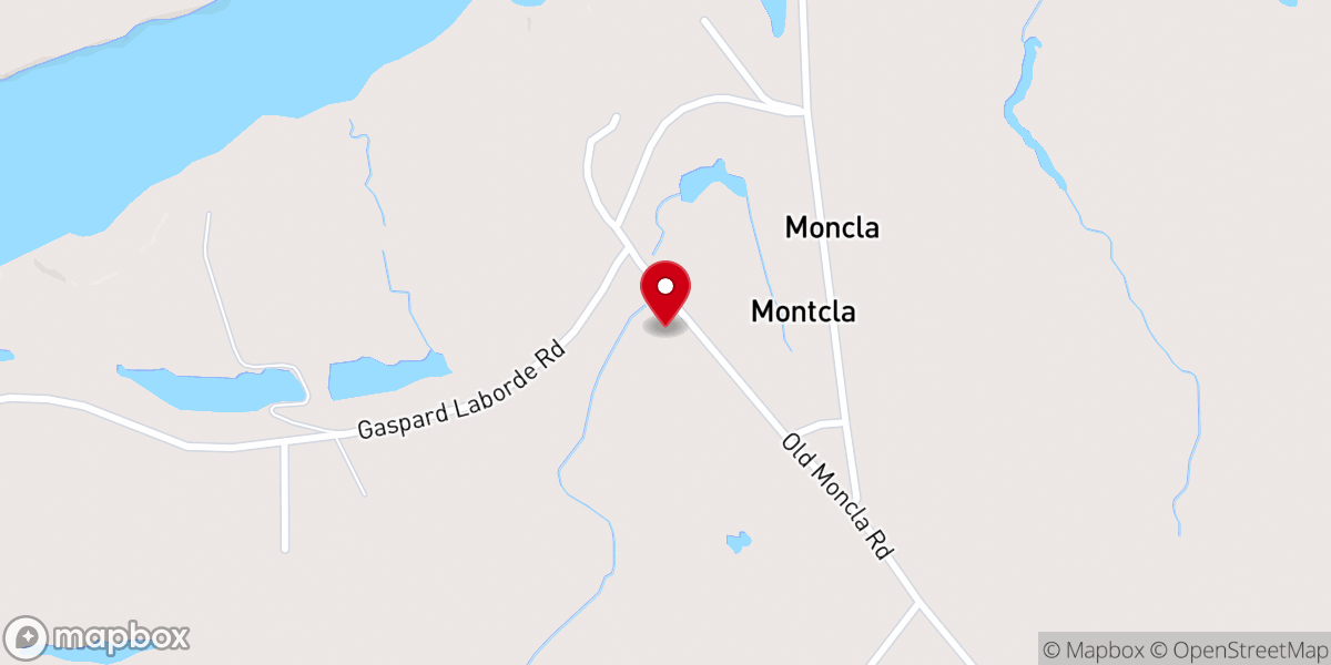 Map showing location of Moncla Catholic Church Hall