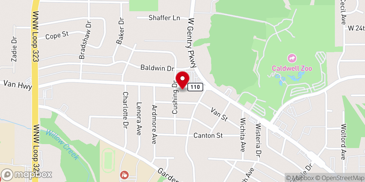Map showing location of Higher Heights Community Church