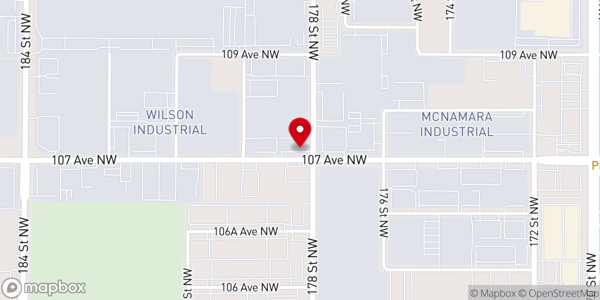 Map showing location of Logos Global Missions Edmonton