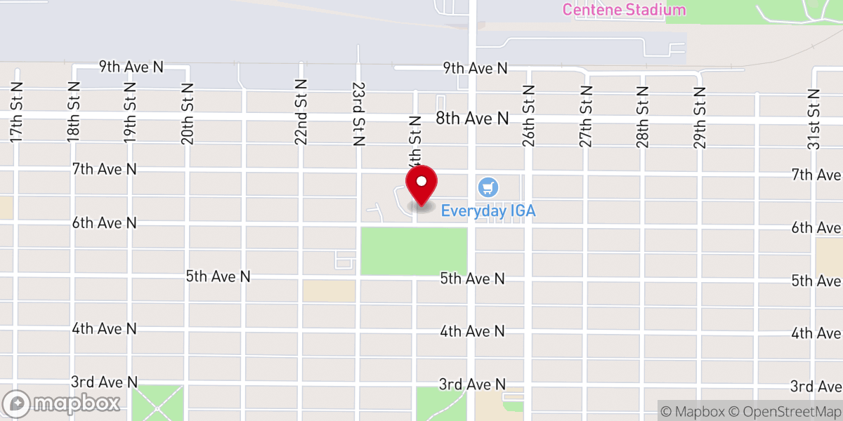 Map showing location of Mount Olive Christian Fellowship