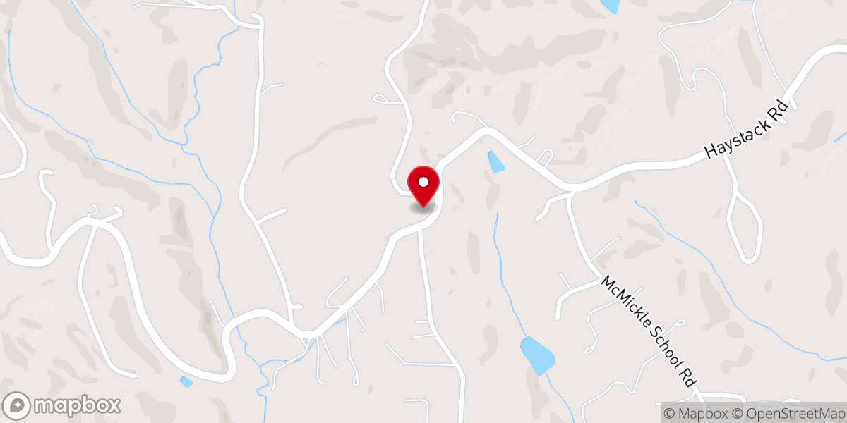 Map showing location of New Bethel Baptist Church