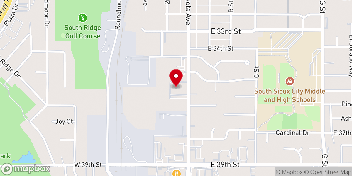Map showing location of First Lutheran Church - Food Pantry