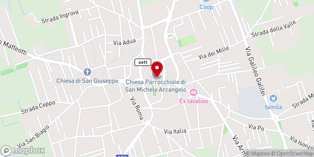 Map showing location of Chiesa Parrocchiale di San Michele Arcangelo