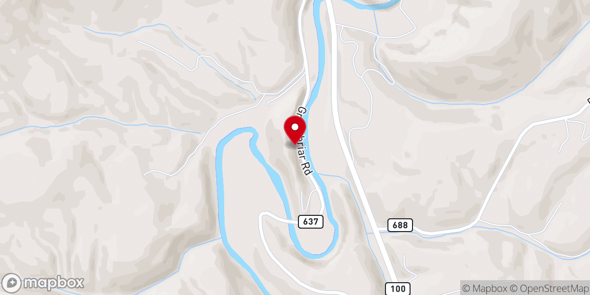 Map showing location of High Rock Church