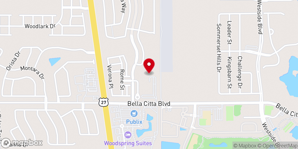 Map showing location of Iglesia Cristiana Campamento de Jehova Florida