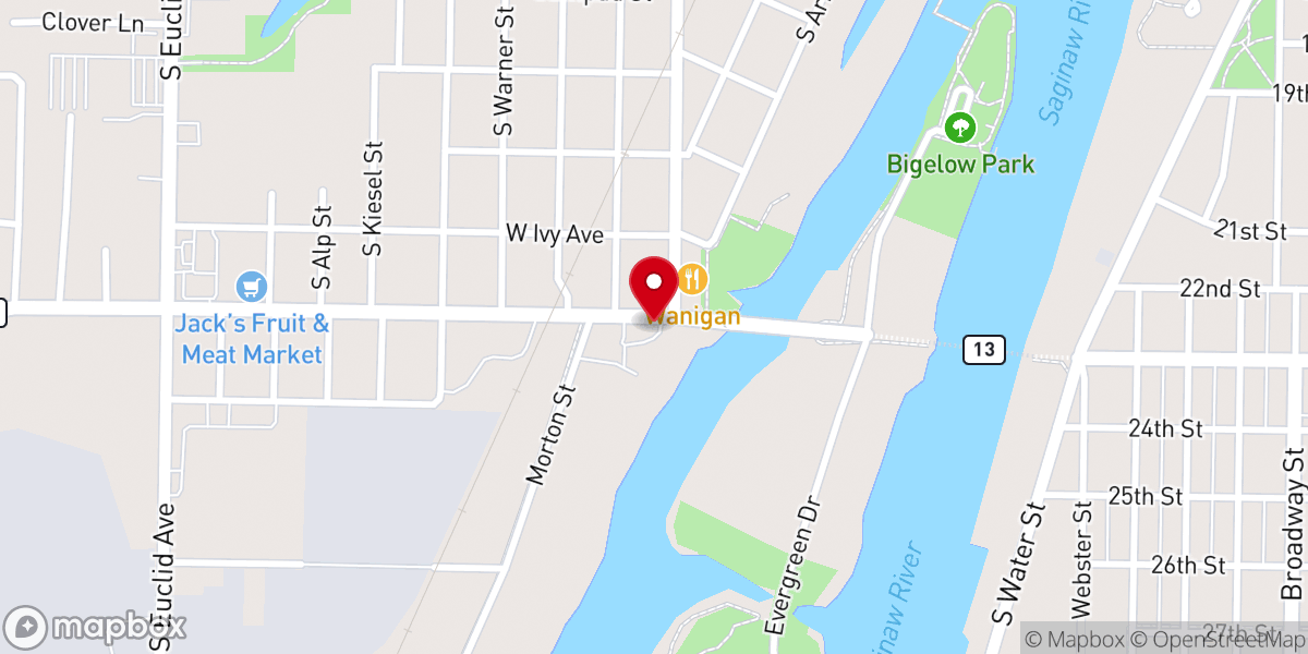 Map showing location of Universal Center