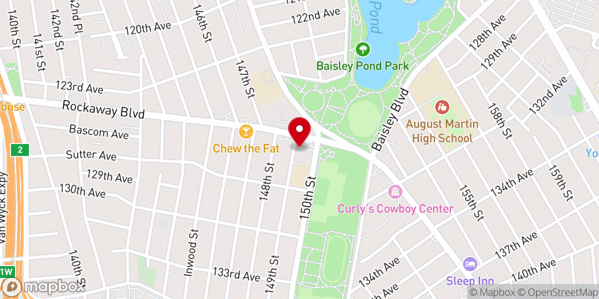 Map showing location of New Beginning Outreach Love Center Inc