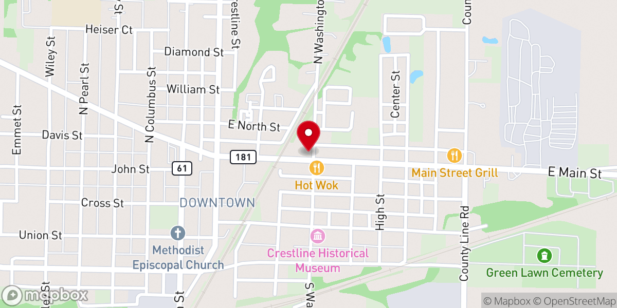 Map showing location of Faith Community Church