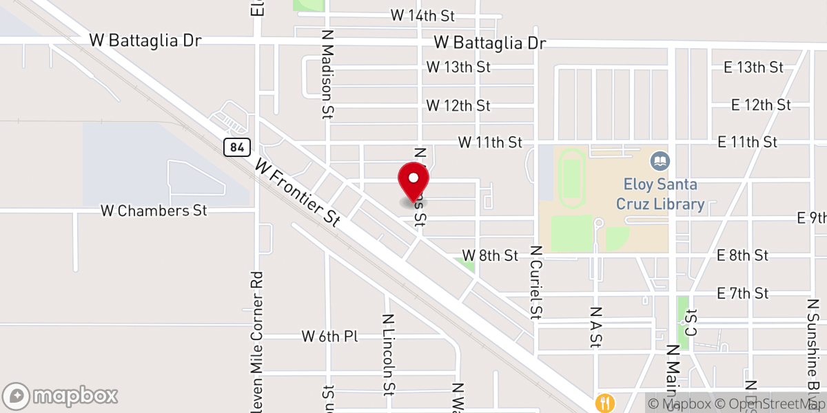 Map showing location of Iglesia del Valle (Church of the Valley) Asambleas de Dios