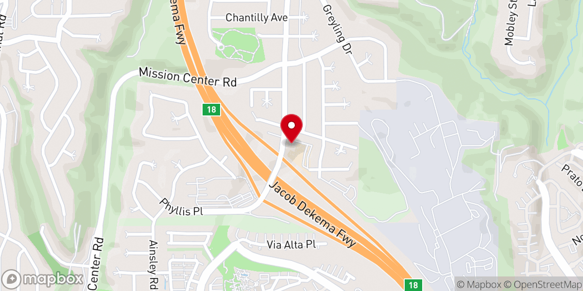 Map showing location of All Faith Center