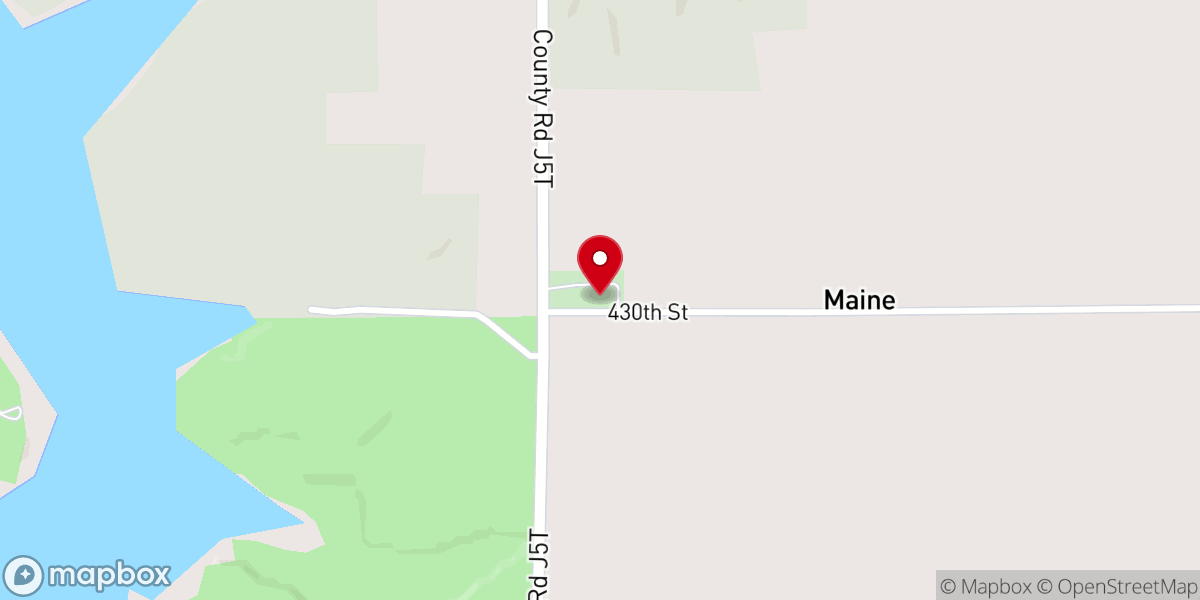 Map showing location of Fairview Church