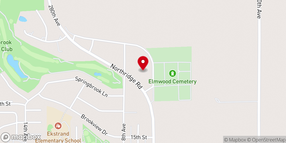 Map showing location of Emmaus Road Church