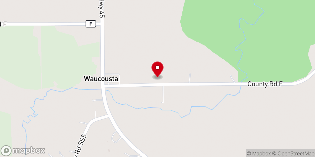 Map showing location of Trinity Lutheran Church WI Synod