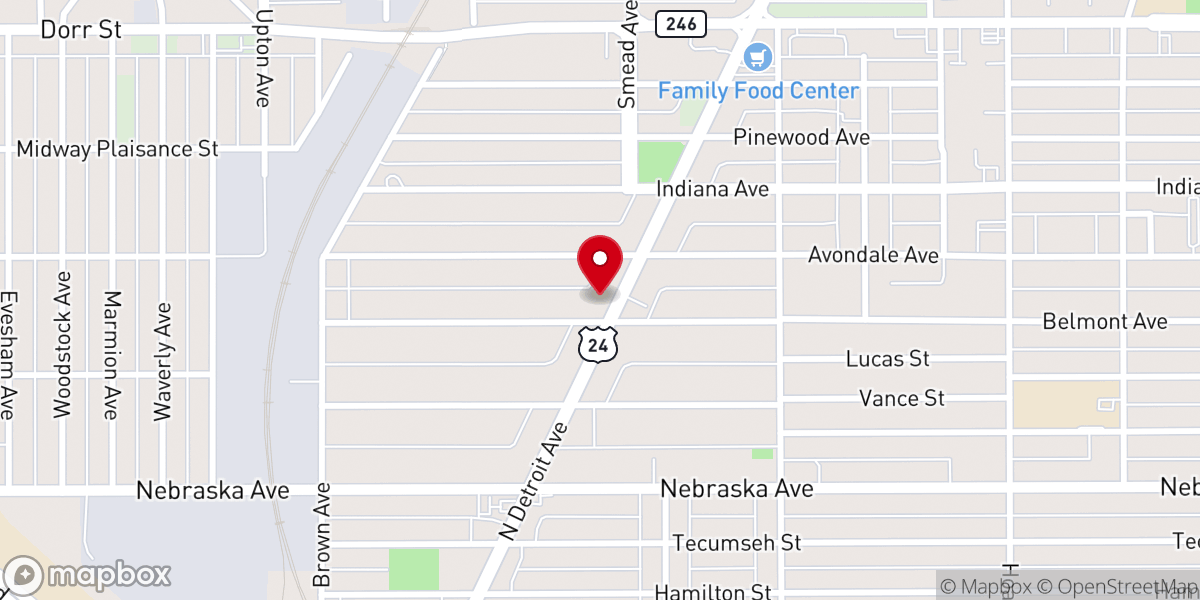 Map showing location of Mount Sinai Pentecostal Church of God